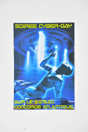 flyer - "Soirée cyber-gay sur le bateau Concorde Atlantique"