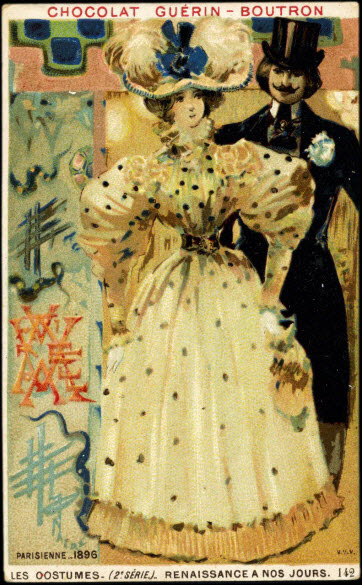 carte réclame - PARISIENNE_1896