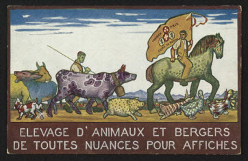 carte postale - ELEVAGE D'ANIMAUX ET BERGERS DE TOUTES NUANCES