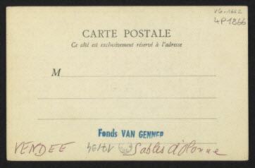 carte postale - LES SABLES-D'OLONNE, MAITRESSE POISSONNIERE EN 1866