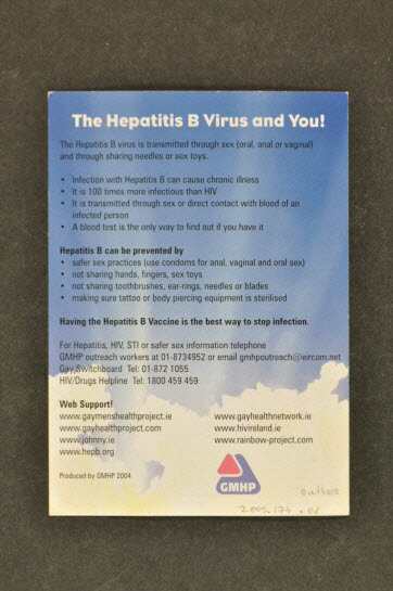 Carte d'information - " 5 Steps to immunity. The hepatitis B vaccine and you ! " (5 pas vers l'immunité. Le vaccin de l'hépatite B et vous !)