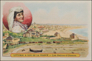 carte réclame - LITTORAL & ILES DE LA FRANCE - Les Sables-d'Olonne.