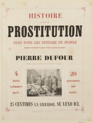 affiche - HISTOIRE DE LA PROSTITUTION CHEZ TOUS LES PEUPLES DU MONDE