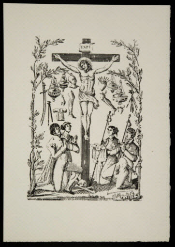 estampe - Christ en Croix