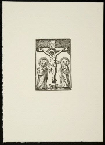 estampe - Christ en croix
