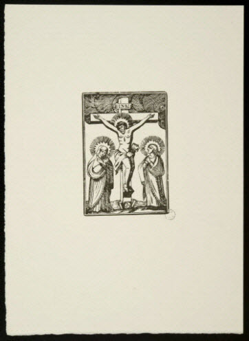 estampe - Christ en croix